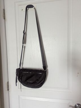 Nicole Miller Black Nylon Crossbody Bag